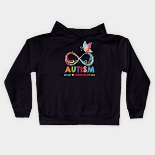 Autism Awareness Accept Understand Love Infinity Butterfly Kids Hoodie